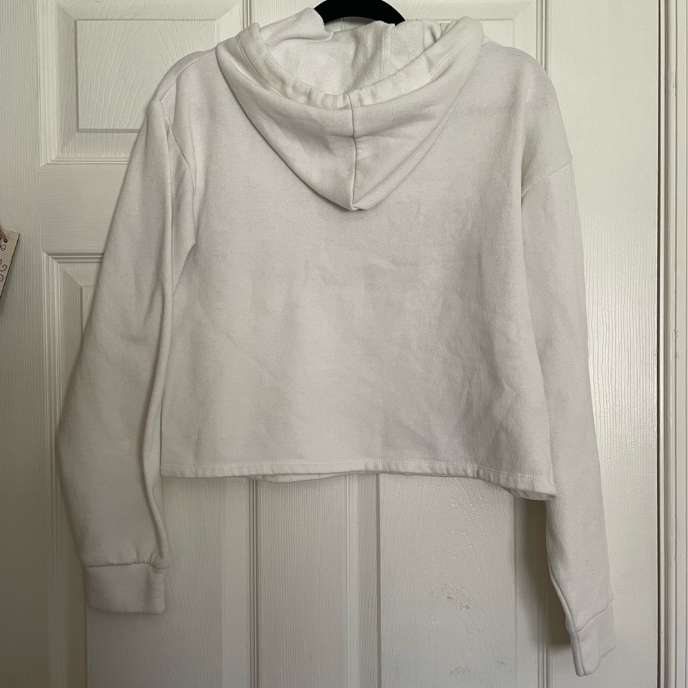 Wild Fable White Hoodie with Pink Stripe and Yellow Accents - Picture 4 of 4
